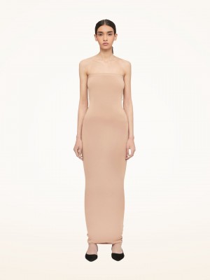 Almond Wolford Fatal Cut Out Dress | 5239ZNCRF