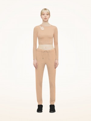 Almond Wolford Warm Up Trousers | 6380CLMAW