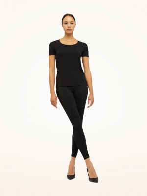 Black Wolford Aurora Pure Shirt | 5240QCOFK