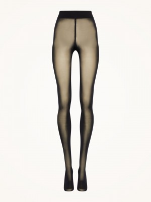 Black Wolford Pure 50 Tights | 7248ITZYS