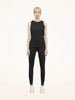 Black Wolford The Workout Top Sleeveless | 3825GFCZB