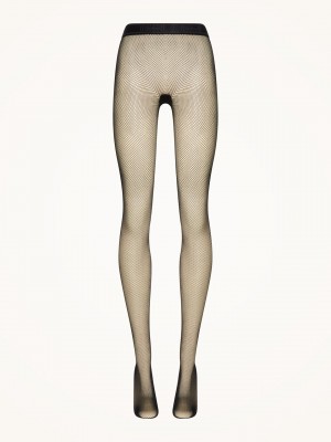 Black Wolford Twenties Econyl Tights | 7489KALGJ