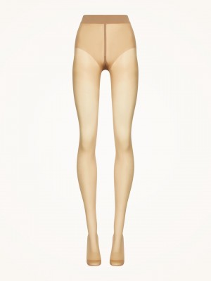 Caramel Wolford Pure 10 Tights | 9384OBZHJ