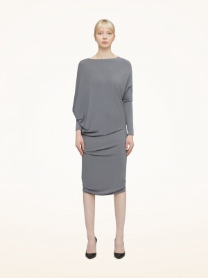 Soft Pewter Wolford Crepe Jersey Dress | 9684WCQGE