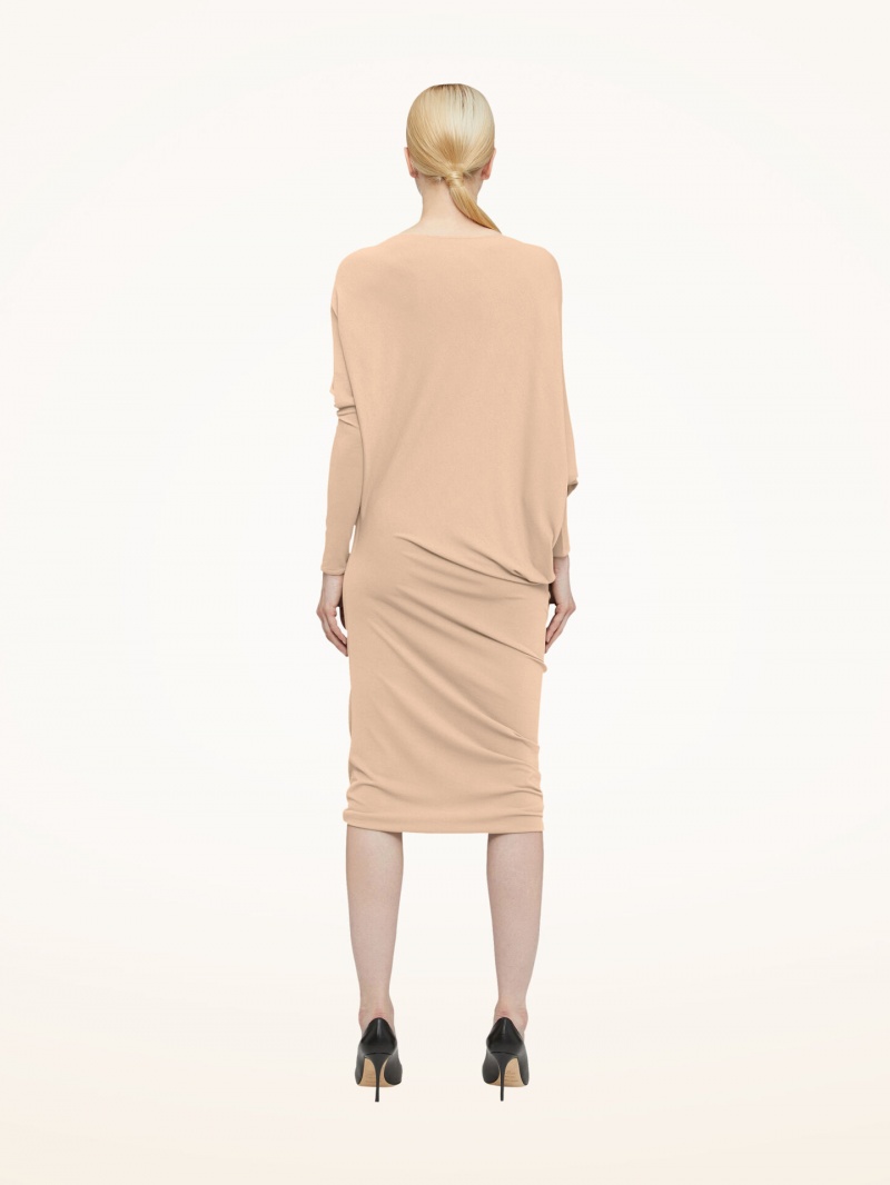 Almond Wolford Crepe Jersey Dress | 8064UHQIR