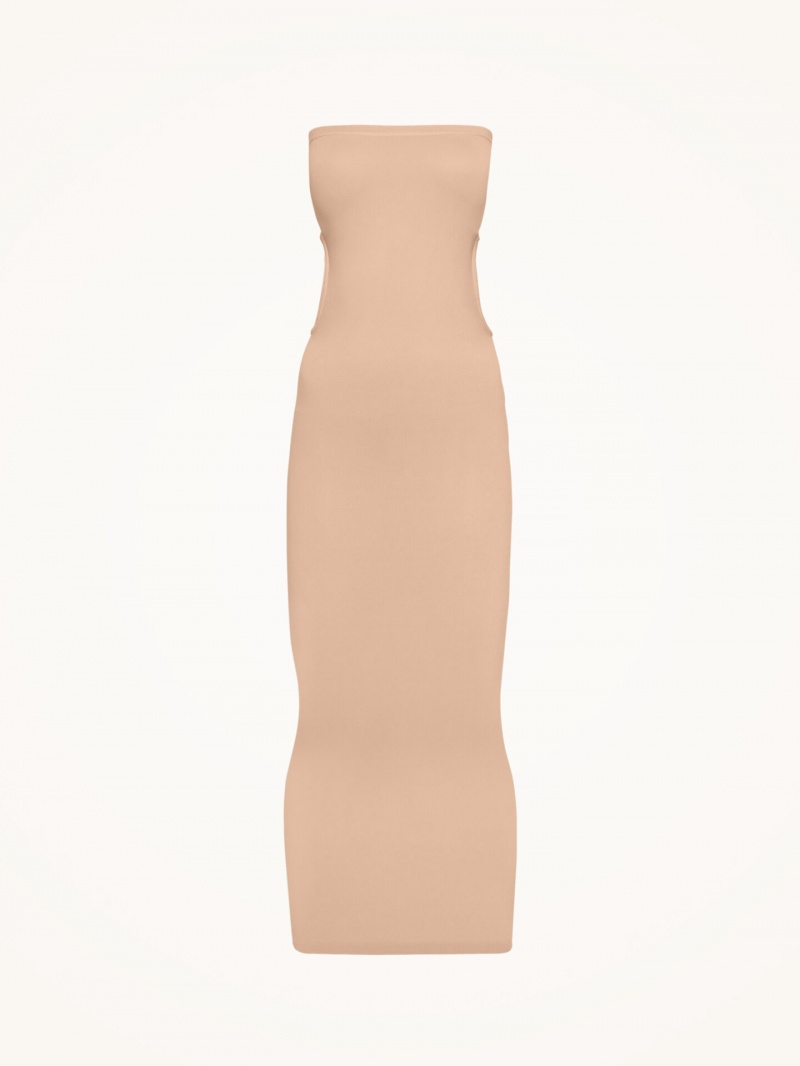 Almond Wolford Fatal Cut Out Dress | 5239ZNCRF