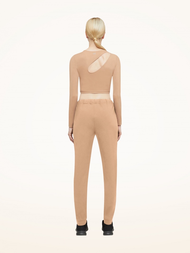 Almond Wolford Warm Up Trousers | 6380CLMAW