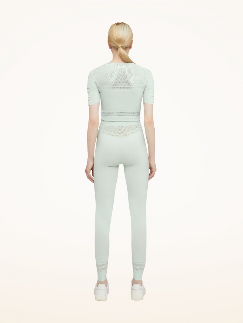 Aqua Wolford Net Lines Leggings | 0153MFTSH