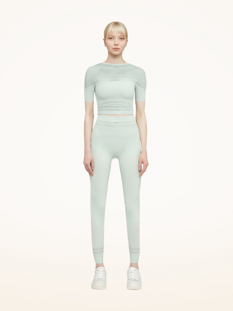 Aqua Wolford Net Lines Leggings | 0153MFTSH