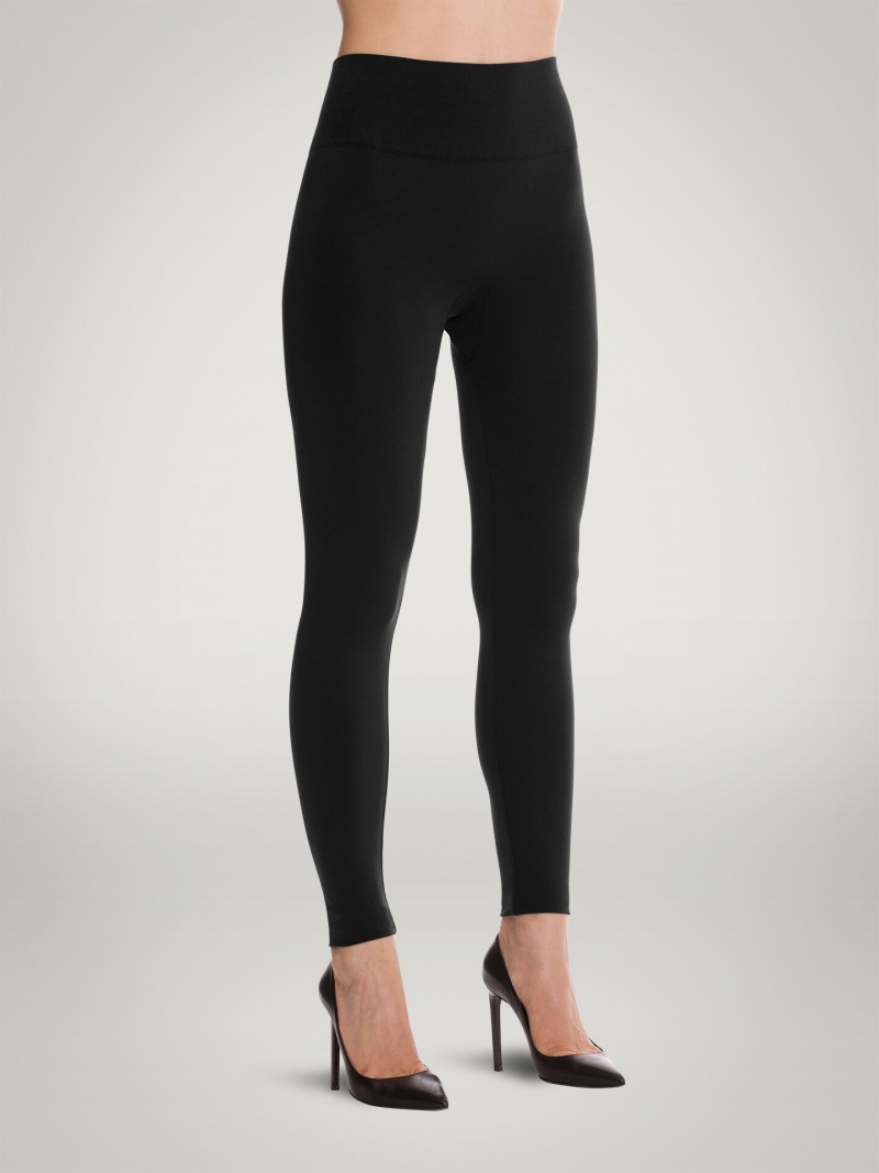 Black Wolford Aurora Light Shape Leggings | 8935LJOTG