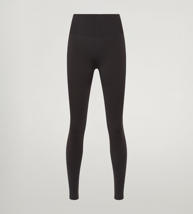 Black Wolford Aurora Light Shape Leggings | 8935LJOTG