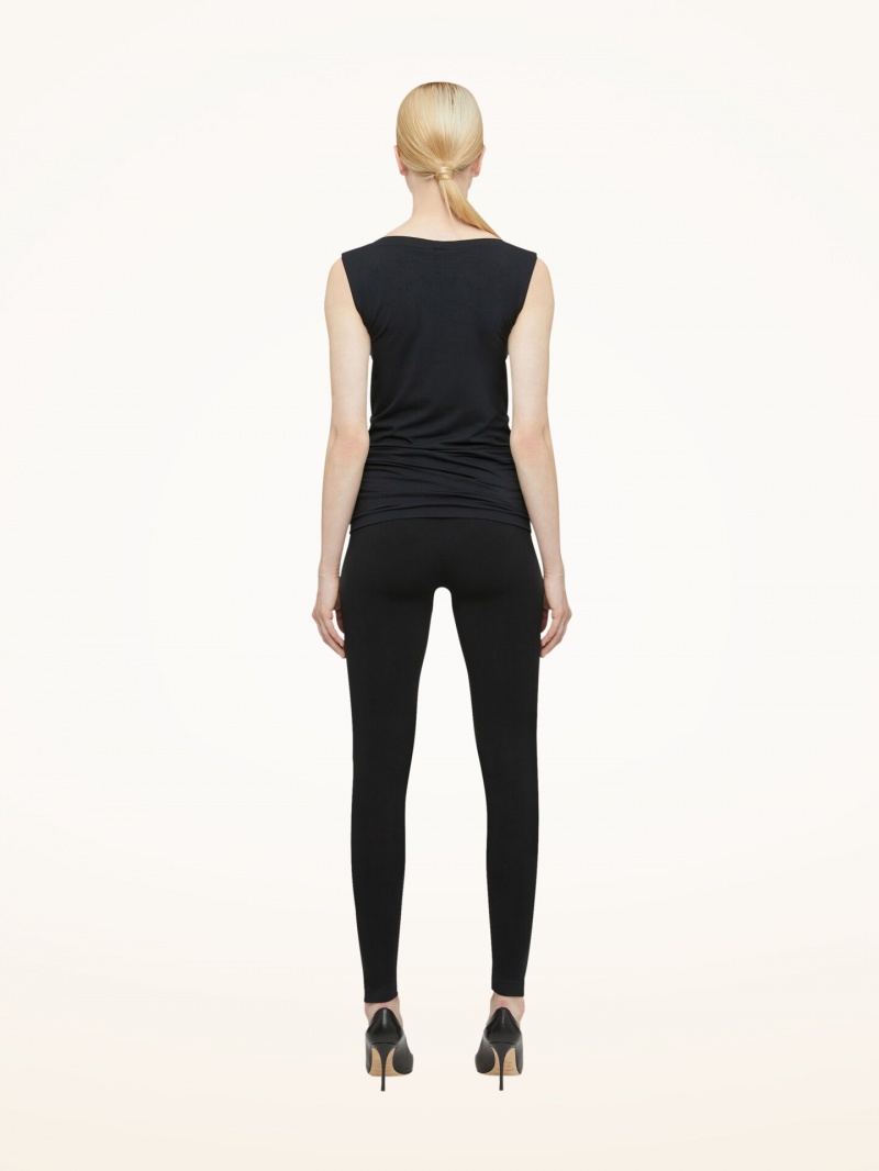 Black Wolford Aurora Top Sleeveless | 2691SWUGM