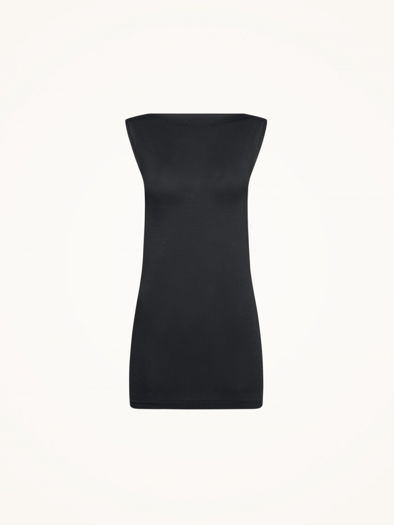 Black Wolford Aurora Top Sleeveless | 2691SWUGM