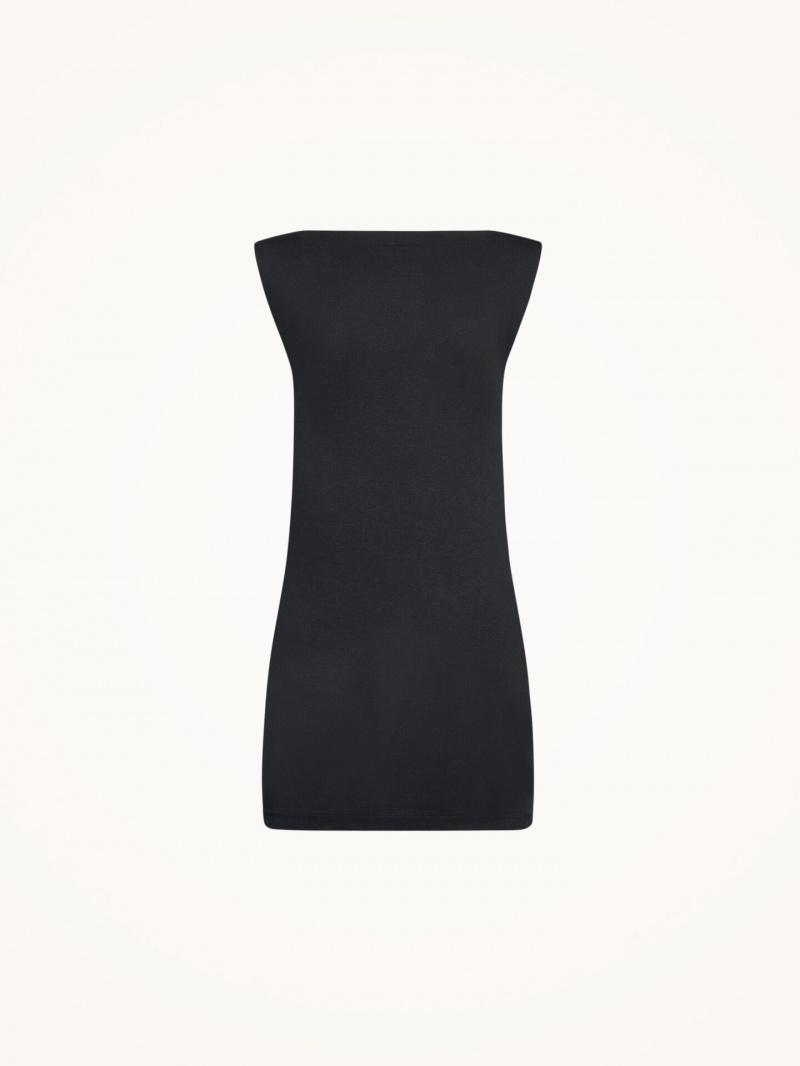 Black Wolford Aurora Top Sleeveless | 2691SWUGM