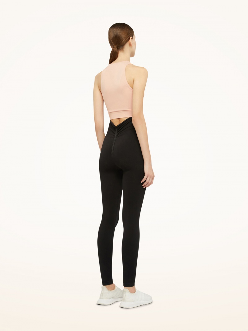 Black Wolford Body Shaping Leggings | 5726MGXLJ