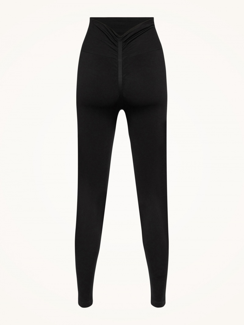 Black Wolford Body Shaping Leggings | 5726MGXLJ