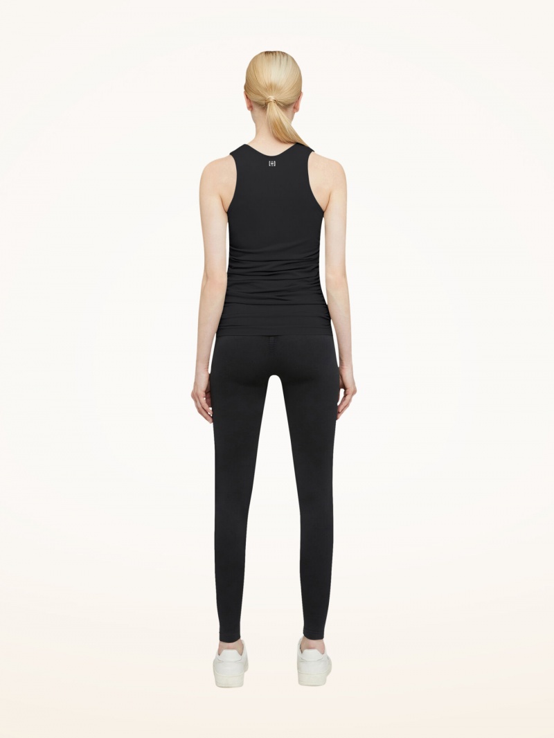 Black Wolford Body Shaping Top Sleeveless | 6018XOUPJ