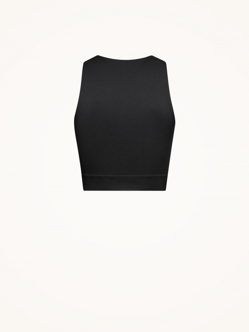 Black Wolford Body Shaping Top Sleeveless | 7531FXIWD