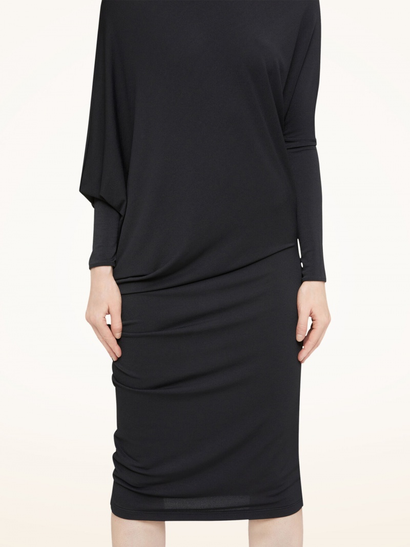 Black Wolford Crepe Jersey Dress | 0613JGRHV