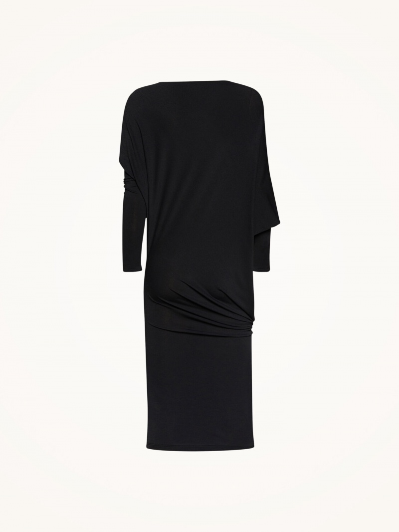 Black Wolford Crepe Jersey Dress | 0613JGRHV