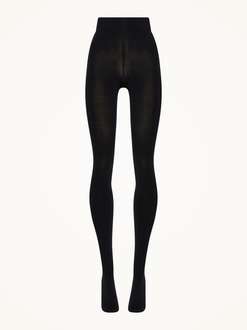 Black Wolford Ind. 100 Leg Support Tights | 1327GBPIY