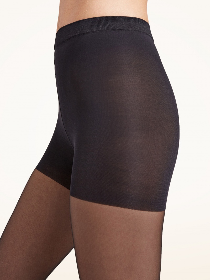 Black Wolford Individual 10 Control Top Tights | 3856RGKFZ