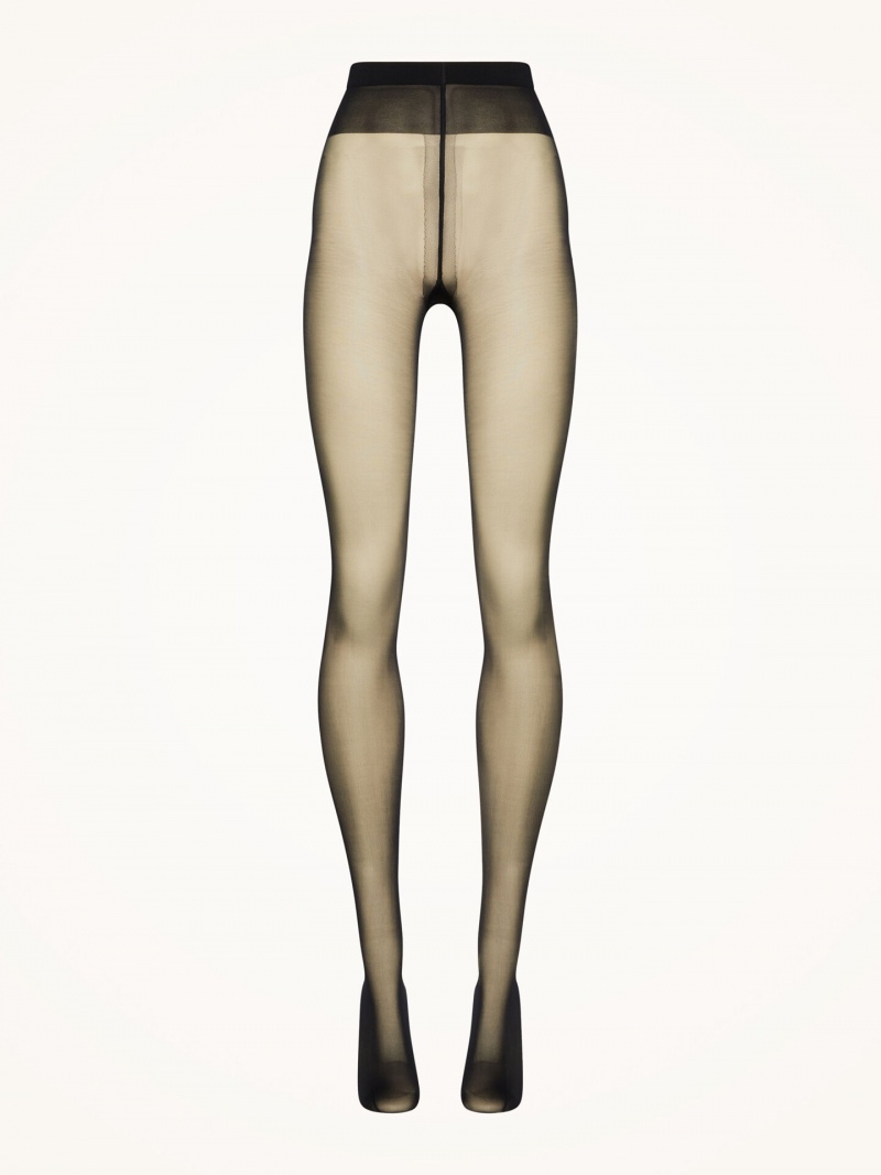 Black Wolford Individual 10 Tights | 0563FKEUZ