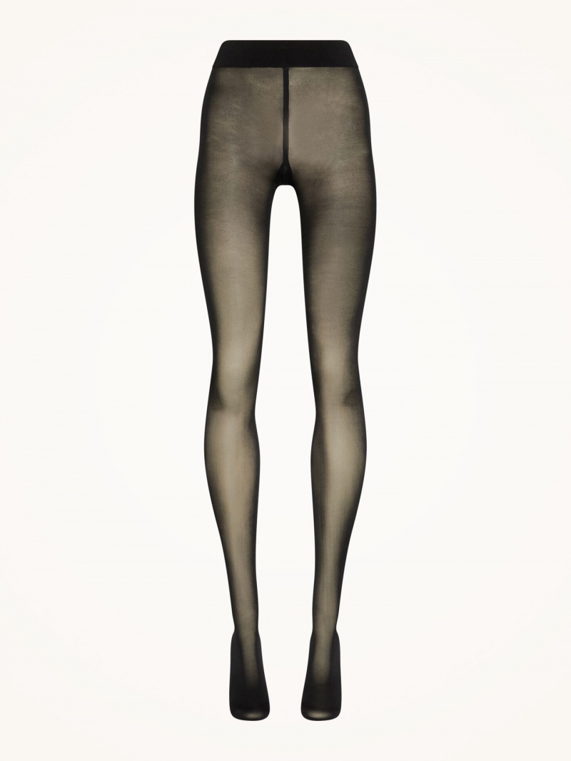 Black Wolford Pure Shimmer 40 Concealer Tights | 3749TUSVX