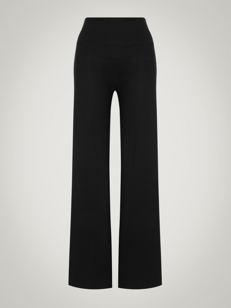 Black Wolford Pure Trousers | 7214RIPDN