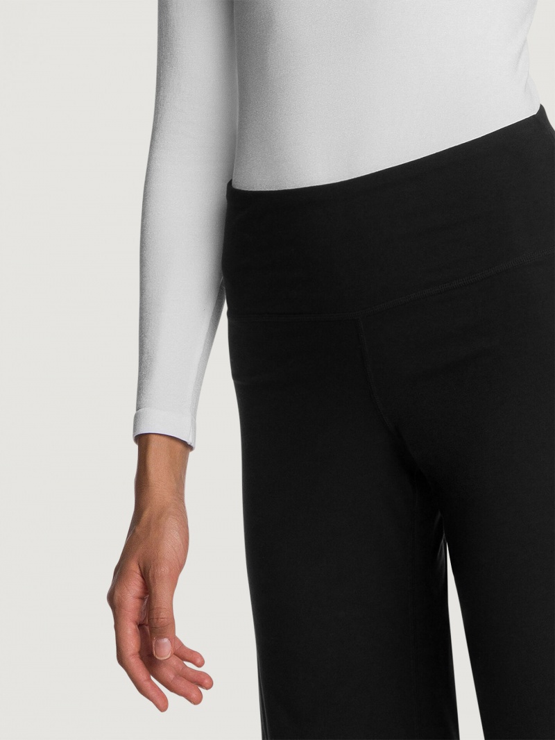 Black Wolford Pure Trousers | 7214RIPDN