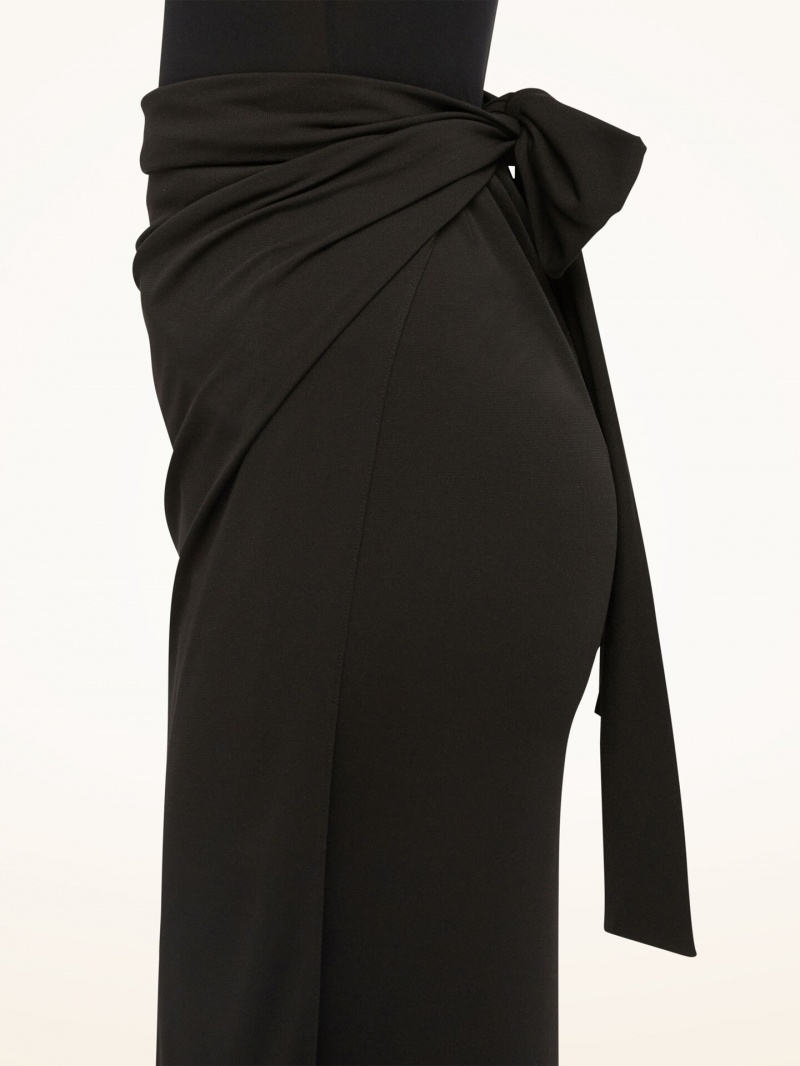 Black Wolford The Origami-Drape Wrap Skirt | 6293MNWGS