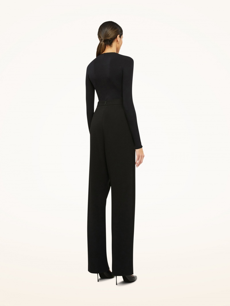 Black Wolford The Palazzo Trousers | 7034RKCUA