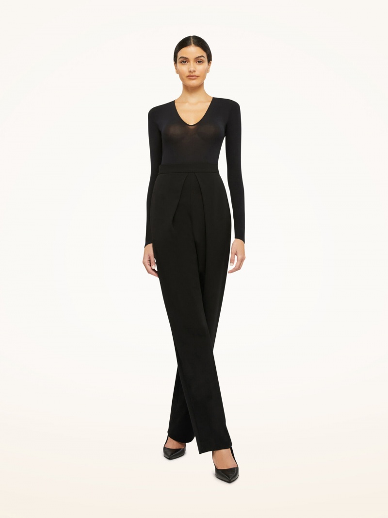 Black Wolford The Palazzo Trousers | 7034RKCUA