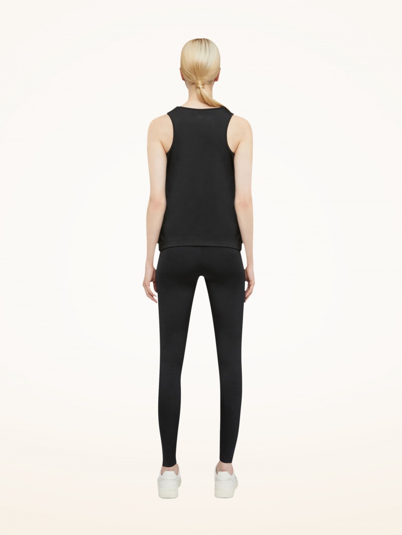 Black Wolford The Workout Top Sleeveless | 3825GFCZB