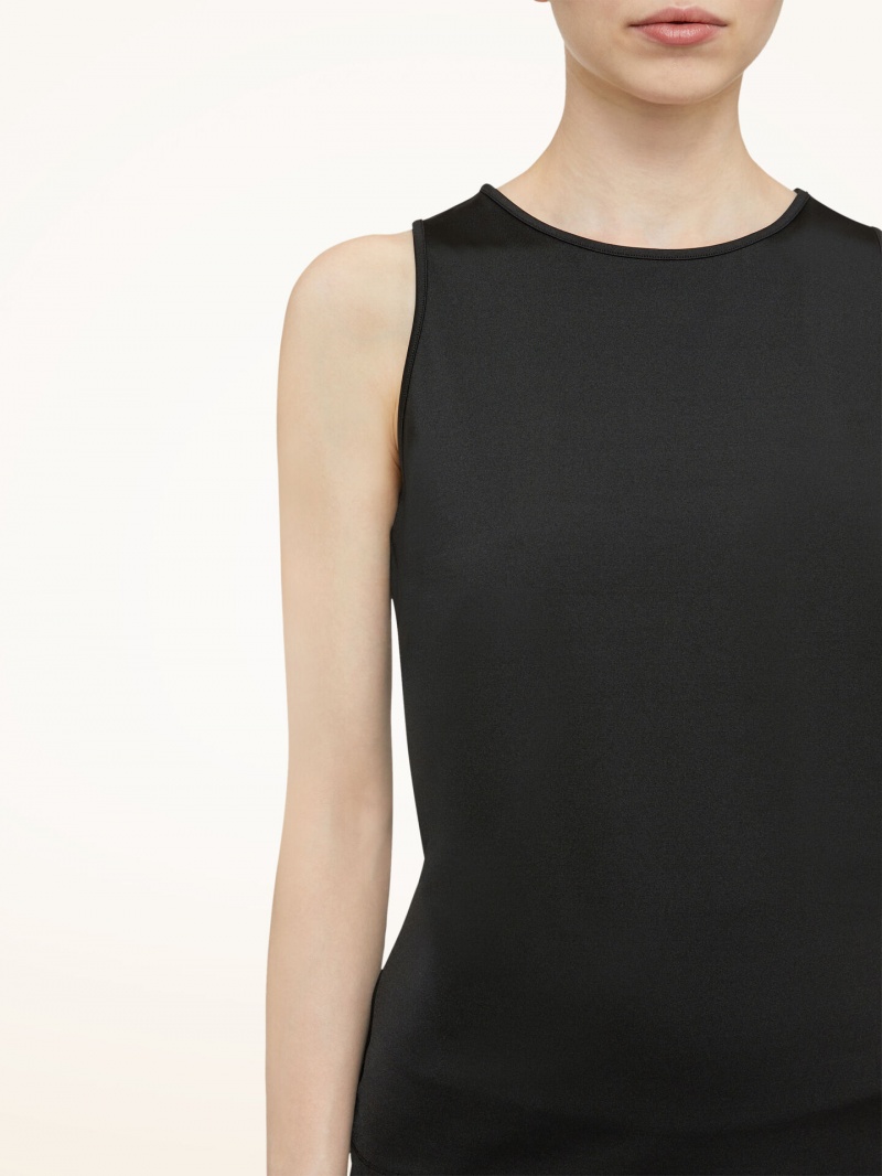 Black Wolford The Workout Top Sleeveless | 3825GFCZB