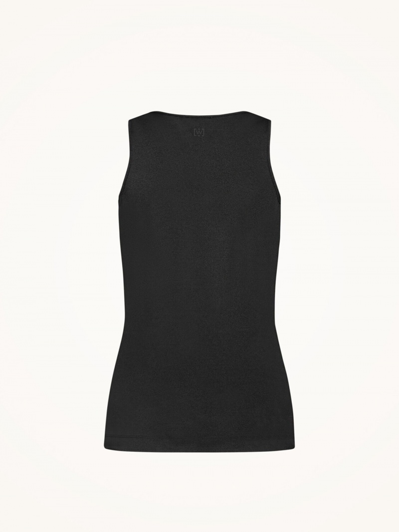 Black Wolford The Workout Top Sleeveless | 3825GFCZB