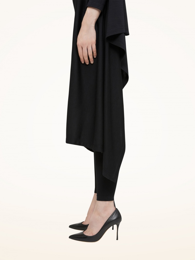 Black Wolford The Wrap Wool Cardigan | 1045OQUCW