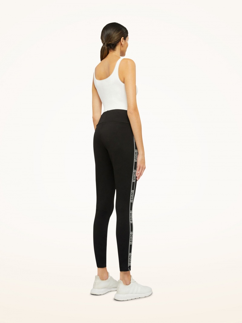 Black Wolford Thermal Leggings | 8572AHZPW