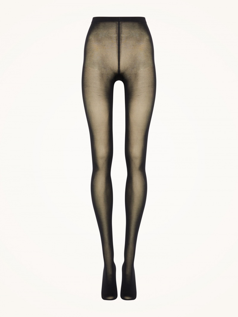 Black Wolford Velvet de Luxe 50 Tights | 9568UXTZH