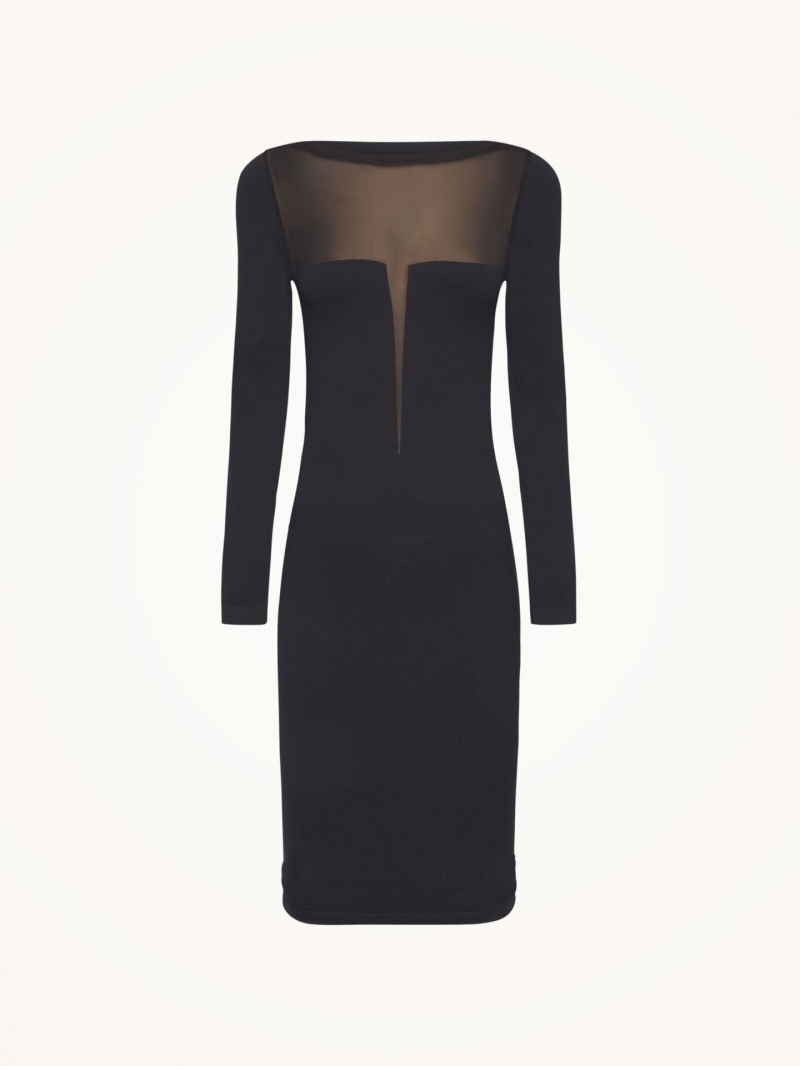 Black Wolford Venus Dress | 6315EZXQL