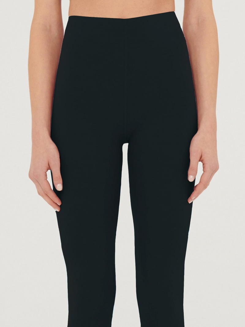 Black Wolford W-Bonded Leggings | 4830HSJDP