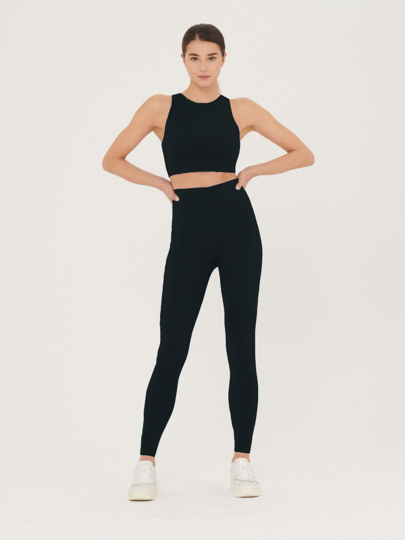 Black Wolford W-Bonded Leggings | 4830HSJDP