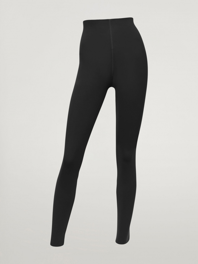 Black Wolford W-Bonded Leggings | 4830HSJDP