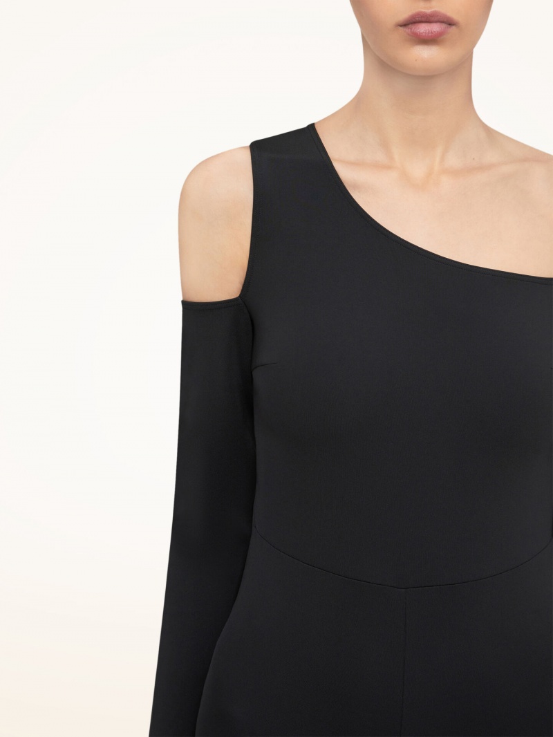 Black Wolford Warm Up Jumpsuit | 4290XRPFT