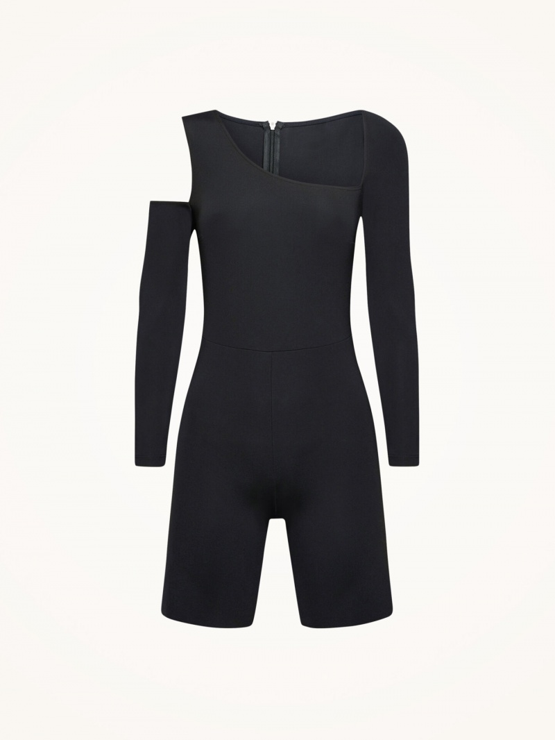 Black Wolford Warm Up Jumpsuit | 4290XRPFT