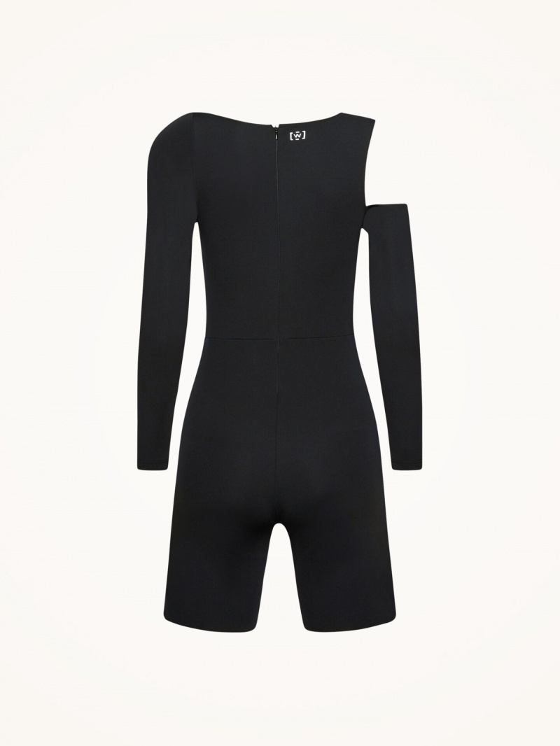 Black Wolford Warm Up Jumpsuit | 4290XRPFT