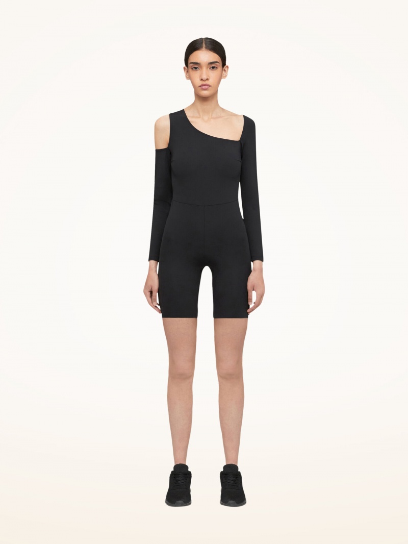 Black Wolford Warm Up Jumpsuit | 4290XRPFT