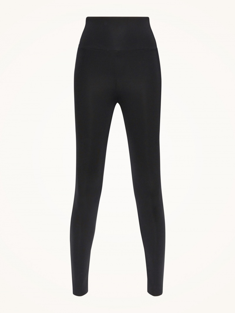 Black Wolford Warm Up Leggings | 1370NLBUR