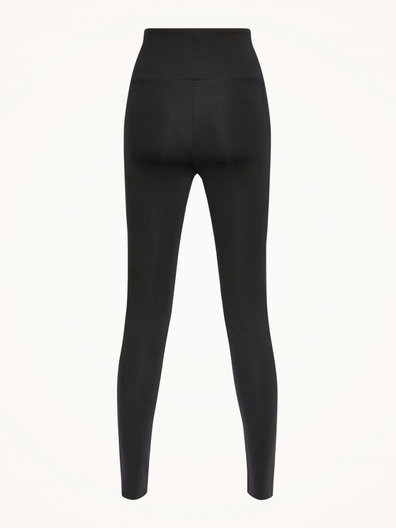 Black Wolford Warm Up Leggings | 1370NLBUR