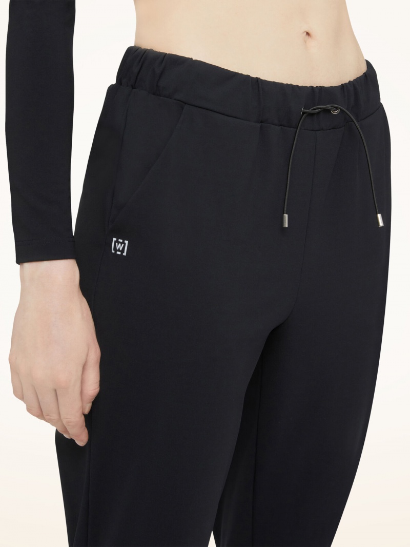 Black Wolford Warm Up Trousers | 7296ITMAL